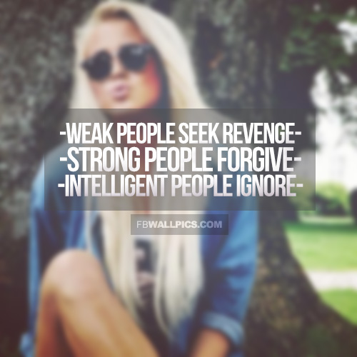 Weak Strong and Intelligent People Quote Facebook picture