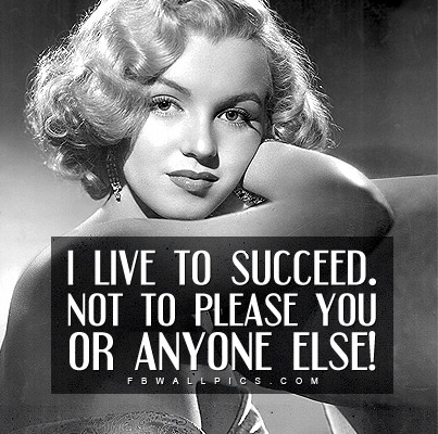 Marilyn Monroe Live To Succeed Quote Facebook picture
