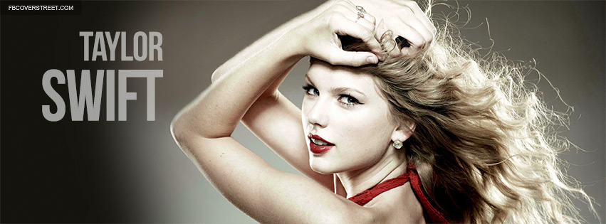 Taylor Swift Red Dress Facebook cover