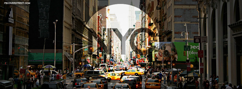New York City Light Circle Facebook Cover