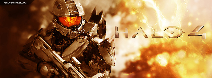 Halo 4 Abstract Spartan 117 Facebook cover