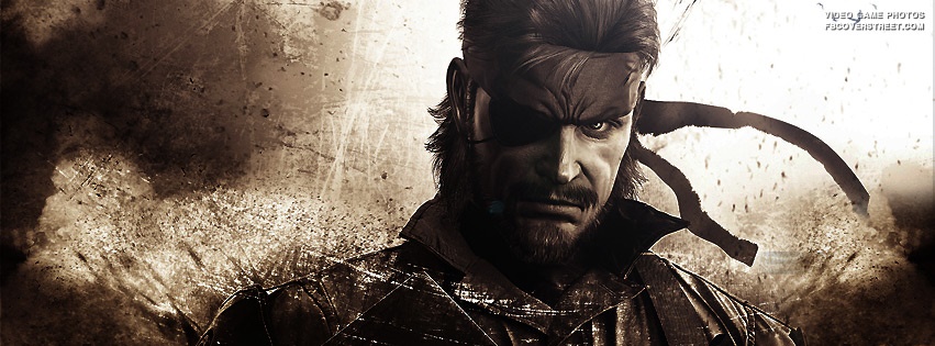 Metal Gear Solid Snake Sepia Tone Facebook Cover