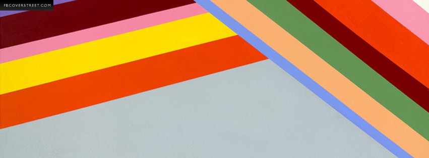 Bold Colored Stripes  Facebook Cover