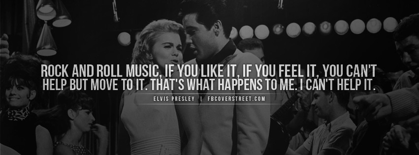 Elvis Presley Rock and Roll Music Facebook cover