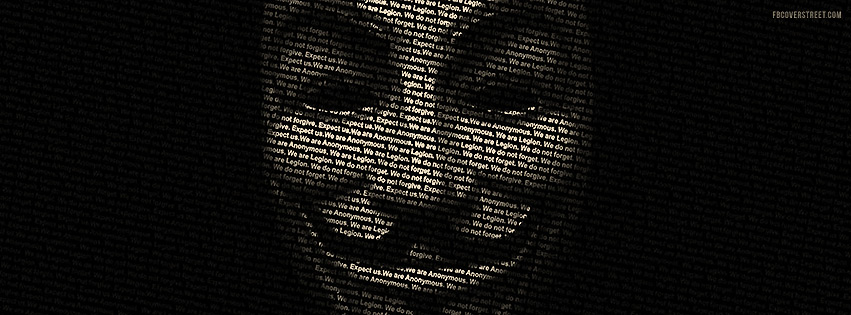 V For Vendetta Anonymous Mask We Do Not Forget Facebook cover