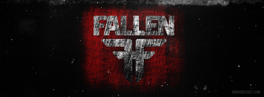 Fallen Scratched Logo Facebook cover