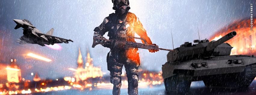 Call of Duty Battlefield Back To Germany  Facebook Cover