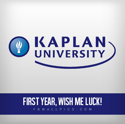 First Year Kaplan University Facebook Pic