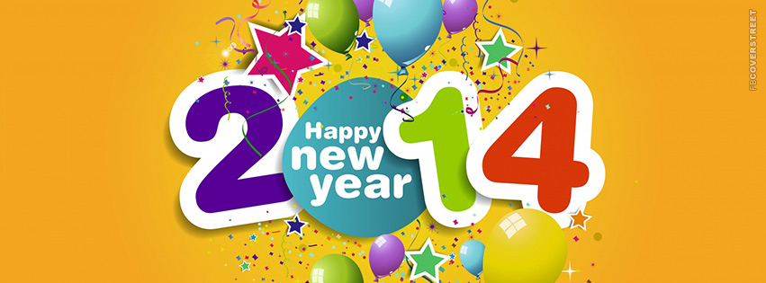 Happy New Year 2014  Facebook cover
