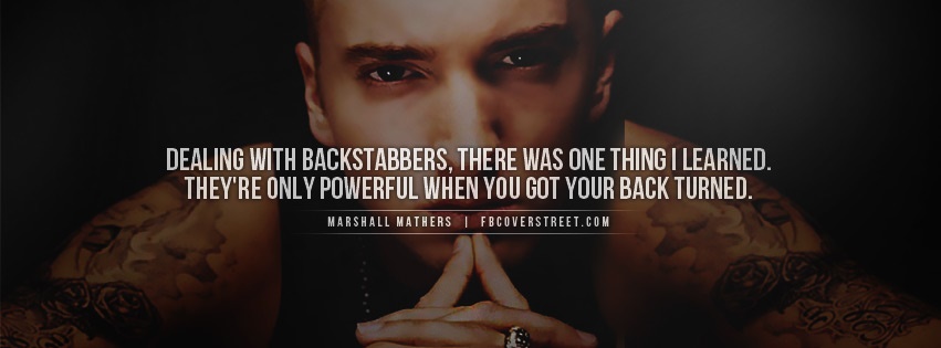 Eminem Backstabbers Facebook Cover