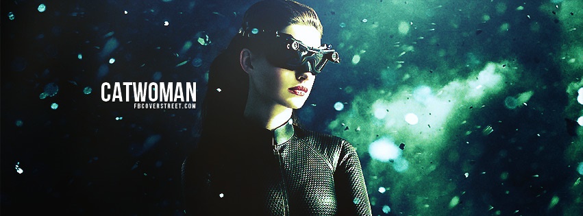 Anne Hathaway Catwoman Facebook cover