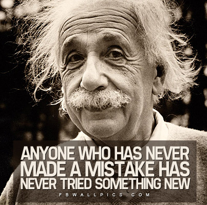 Albert Einstein Tried Something New Quote Facebook picture