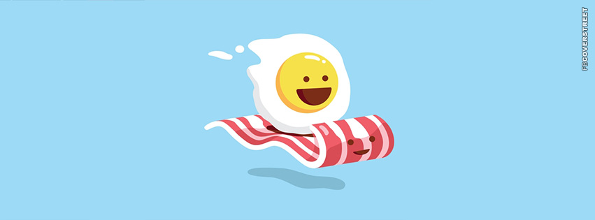 Eggs Flying on Bacon  Facebook cover