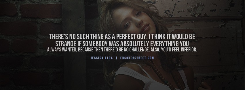 Jessica Alba Perfect Guy Facebook cover