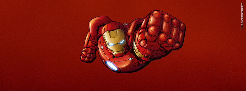 Ironman Flying  Facebook Cover