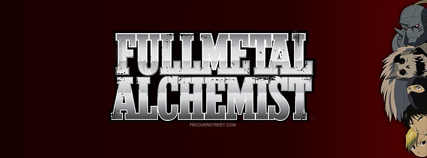 Fullmetal Alchemist Logo & Characters Facebook Cover