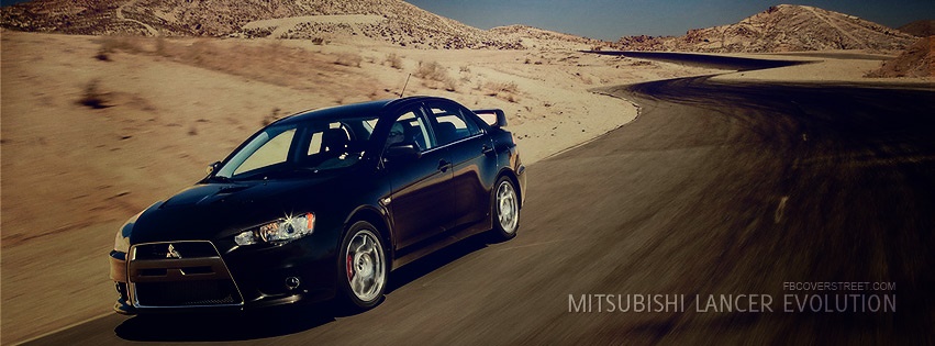 2008 Mitsubishi Lancer Evolution Facebook Cover