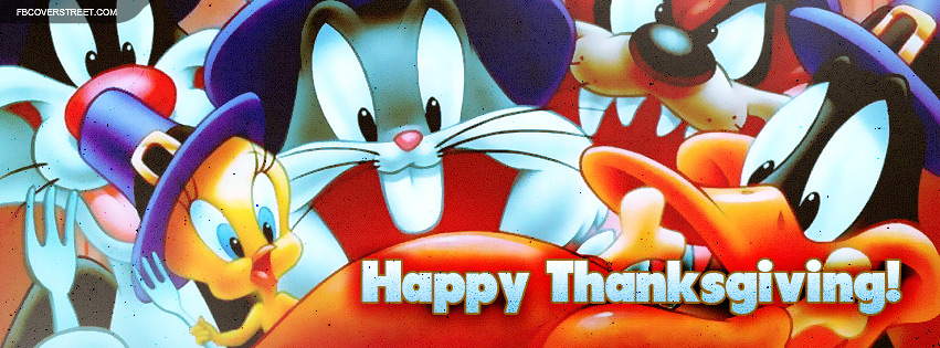 Looney Tunes Happy Thanksgiving Facebook cover