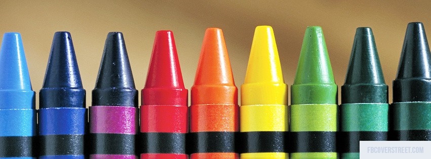 Colorful Crayons Facebook Cover