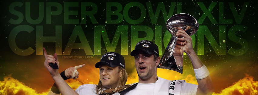 Aaron Rodgers And Clay Matthews Super Bowl Champions Facebook cover