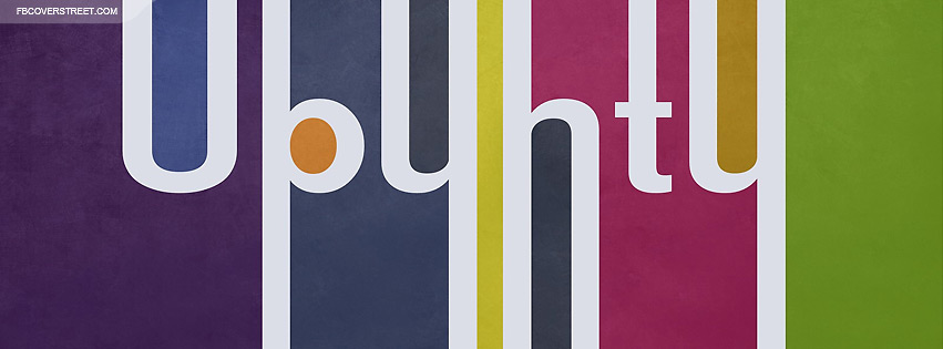 Colorful Ubuntu Logo  Facebook cover
