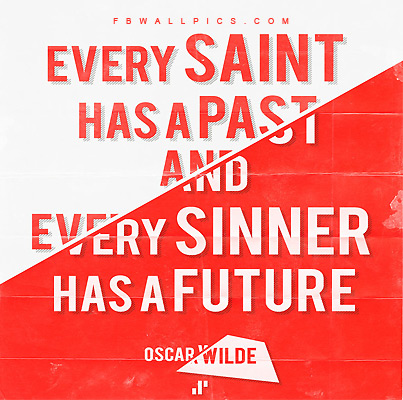 Oscar Wilde Every Sinner Quote Facebook picture