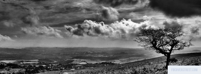 Black and White Landscape Black and White Facebook cover
