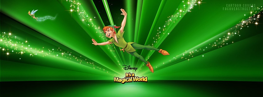 Peter Pan and Tinkerbell Facebook cover