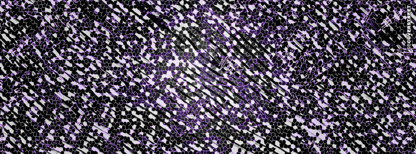 Purple Abstract Shatter  Facebook cover