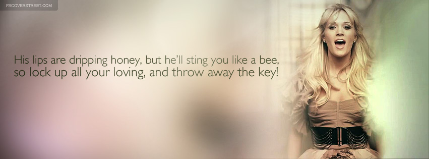 Carrie Underwood Good Girl Lyrics Quote Facebook cover