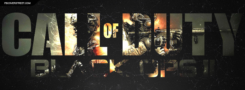 Call of Duty Black Ops II Imaged Logo Facebook cover