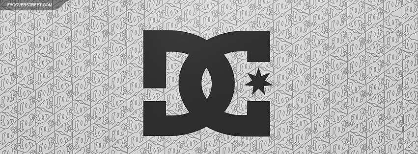 DC Shoes Logo with Pattern Facebook cover