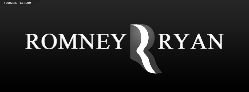 Romney Ryan Black and White Facebook cover