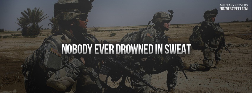 Nobody Ever Drowned In Sweat Facebook cover