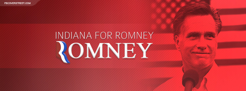Mitt Romney 2012 Indiana Facebook cover