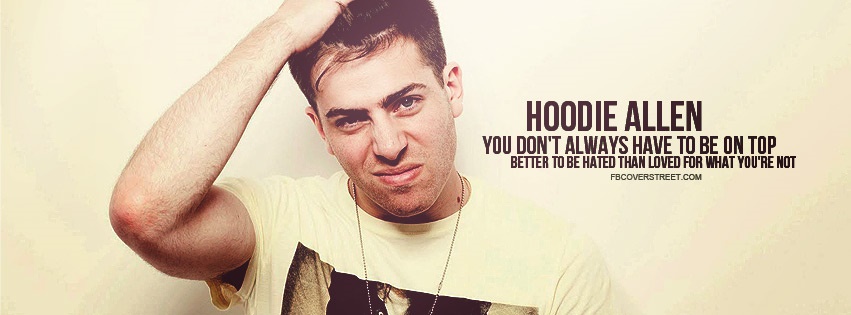 Hoodie Allen You Are Not A Robot Quote Facebook Cover