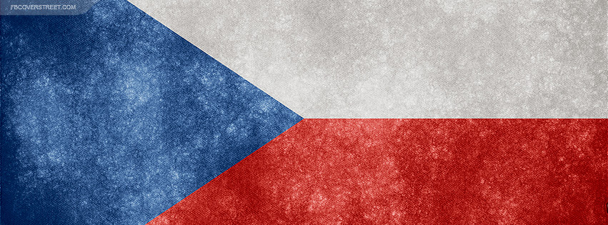 Czech Sponge Paint Flag Facebook cover