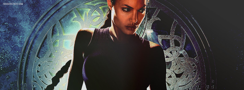 Tomb Raider Lara Croft Angelina Jolie Facebook cover