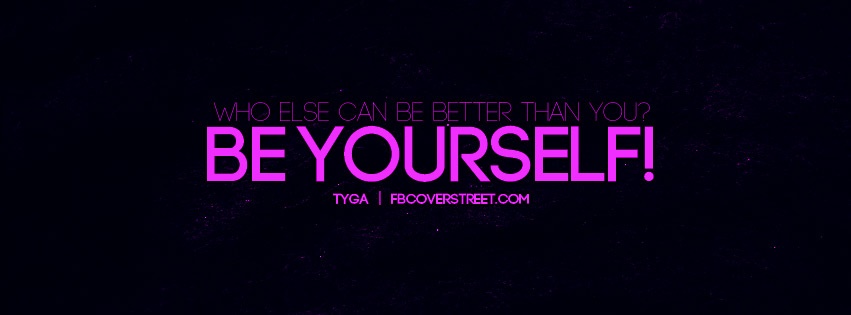 Be Yourself Facebook cover