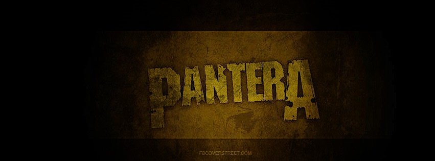Pantera Grungy Logo Facebook Cover