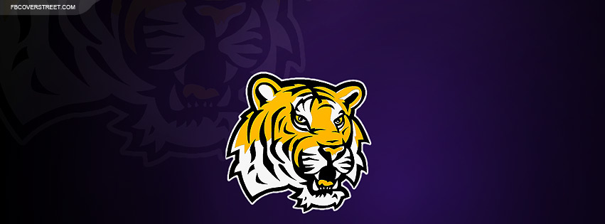 Louisiana State University Tiger Logo 3 Facebook Cover