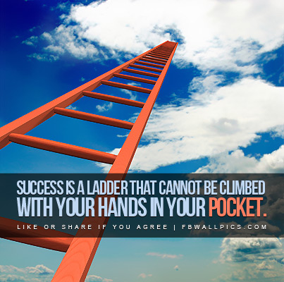 Success Ladder Quote Facebook picture