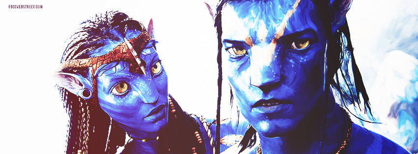 Avatar Jake Sully and Neytiri Facebook cover