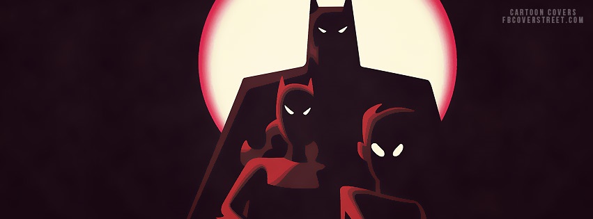 Batman, Robin, and Batgirl Facebook cover