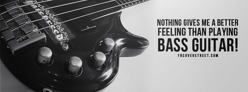 Bass Guitar Best Feeling Facebook Cover