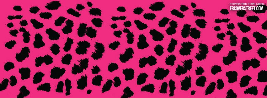 Pink Leopard Print Facebook cover