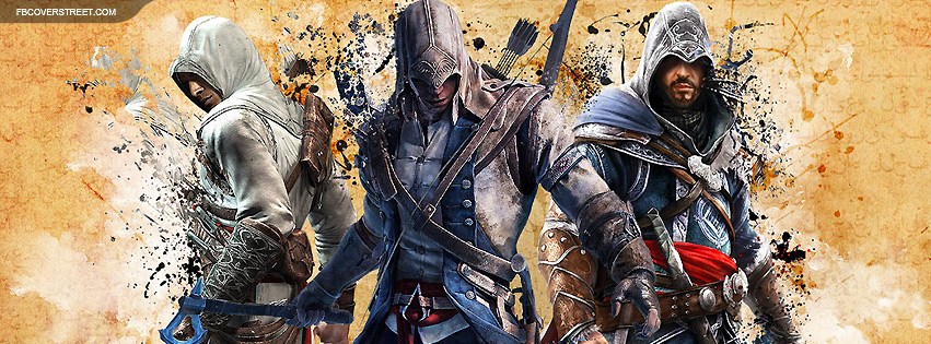 Assassins Creed Characters Facebook Cover