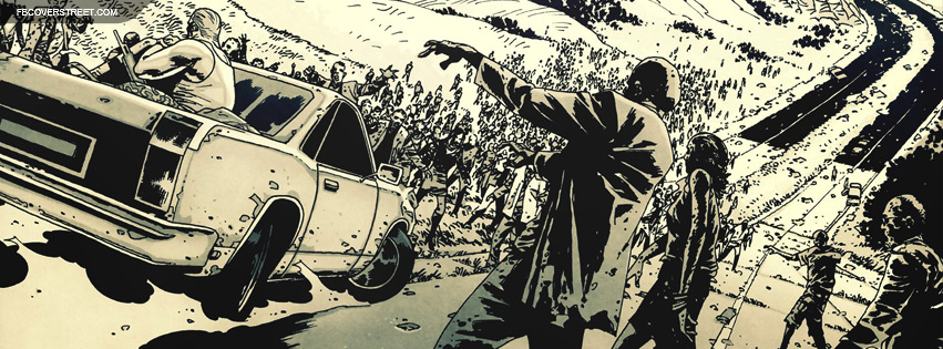 The Walking Dead Zombie Comic Facebook cover