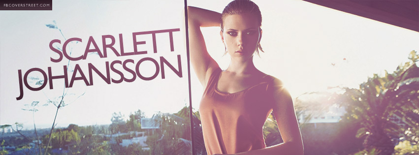 Scarlett Johansson Sexy Model Facebook Cover
