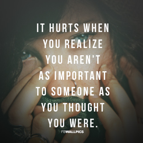 Not As Important As You Thought Heartbreak Girly Quote Facebook Picture ...